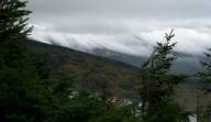 Clouds moving down the notch off Mt. Clay